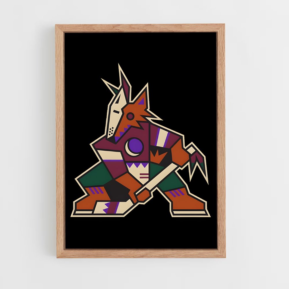 Poster Cheval Géométrique – affiche Hockey sur glace (vue 4)